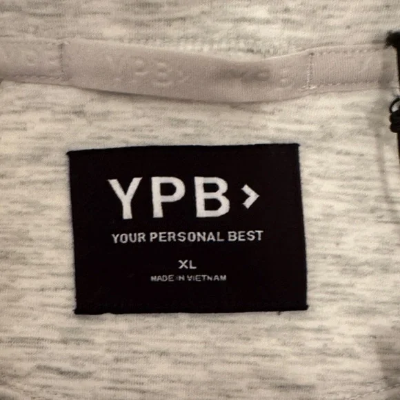 Abercrombie & Fitch Women's Gray YPB neoknit Half-Zip Sweatshirt - Picture 2 of 4